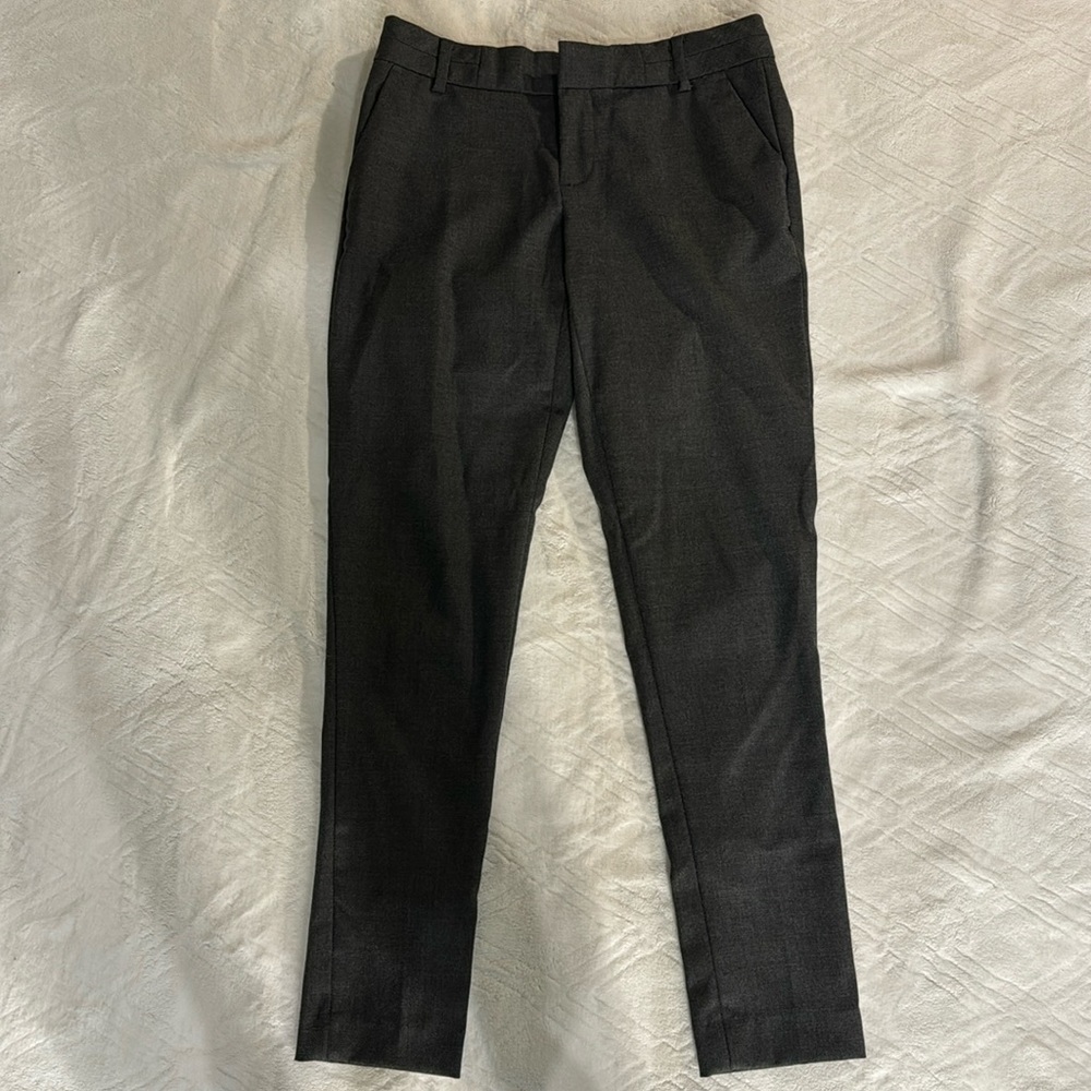 Banana Republic MARTIN-FIT DARK GREY ANKLE PANTS Size: 0 Petite / 0P